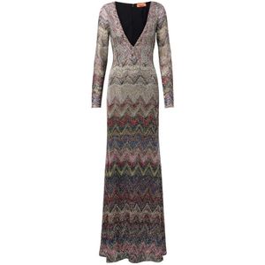 Missoni, Dames, Jurken, Veelkleurig, Maat: XS