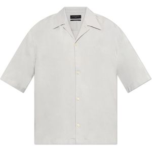 AllSaints, Heren, Overhemden, Grijs, Maat: M Viscose,