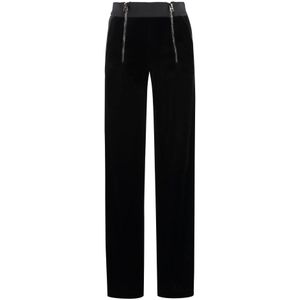 Tom Ford, Dames, Broeken, Zwart, Maat: 4XS Poliester,