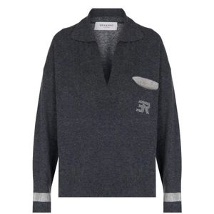 Ermanno Scervino, Dames, Truien, Grijs, Maat: XS Wol,