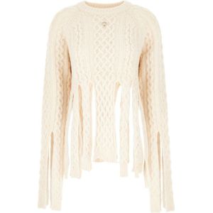 Coperni, Dames, Truien, Beige, Maat: M Wol,