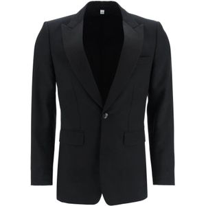 Burberry, Heren, Pakken, Zwart, Maat: XL Katoen,