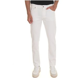 Hugo, Heren, Jeans, Wit, Maat: W38 Denim,