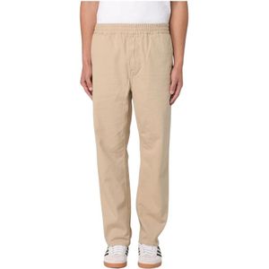 Carhartt Wip, Heren, Broeken, Beige, Maat: M Katoen,