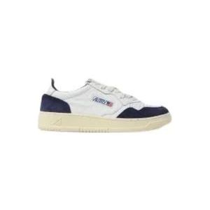 Autry Leren en suède sneakers , Blue , Heren , Maat: 44 EU