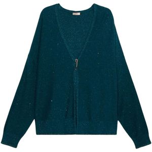 Oltre, Dames, Truien, Blauw, Maat: S/M Leer,