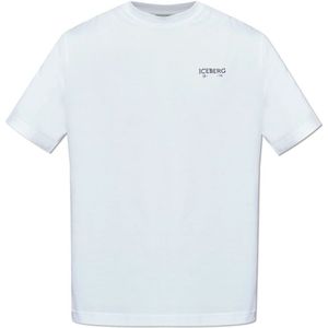 Iceberg, Heren, Tops, Wit, Maat: XL Katoen,