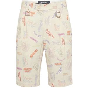Jacquemus, Heren, Korte broeken, Veelkleurig, Maat: S Wol,