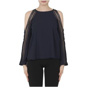 Joseph Ribkoff, Dames, Blouses & Shirts, Zwart, Maat: 5XL Poliester,