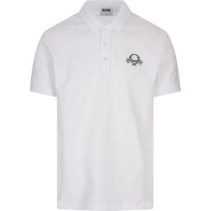 Moschino, Heren, Tops, Wit, Maat: M