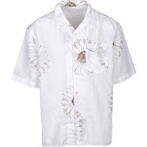 Eleventy, Heren, Overhemden, Wit, Maat: 2XL Katoen,