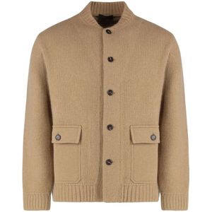 Slowear, Heren, Truien, Beige, Maat: XL Wol,