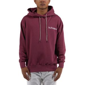 Aries, Heren, Sweatshirts & Hoodies, Rood, Maat: S Katoen,