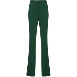 Max Mara Studio, Dames, Broeken, Groen, Maat: L Poliester,
