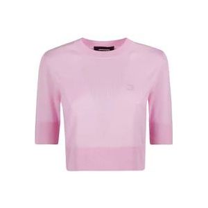 Dsquared2 Stijlvolle Sweaters Collectie , Pink , Dames , Maat: M