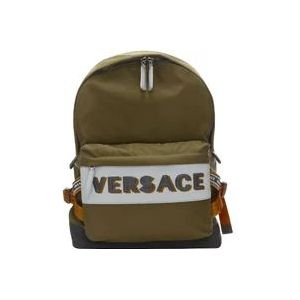 Versace Canvas travel-bags , Green , Heren , Maat: ONE Size