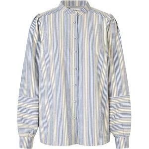 Lollys Laundry, Dames, Blouses & Shirts, Blauw, Maat: S Poliester,