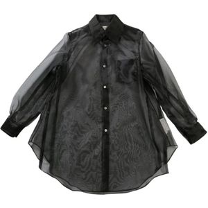 Comme des Garçons, Dames, Blouses & Shirts, Zwart, Maat: S