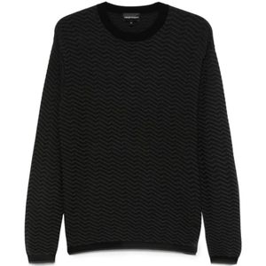 Emporio Armani, Heren, Truien, Zwart, Maat: L