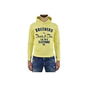 Dsquared2 Gele Katoenen Sweatshirt Mod.S74GU0056S25217169 , Yellow , Heren , Maat: M