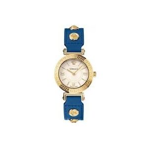 Versace Tribute horloge met Greca gravure , Yellow , Dames , Maat: ONE Size