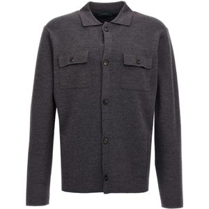 Zanone, Heren, Truien, Grijs, Maat: XL Wol,