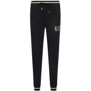 Emporio Armani Ea7, Dames, Broeken, Zwart, Maat: M