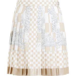 Versace Damier Print Rok , Multicolor , Dames , Maat: S