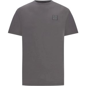 Stone Island, Heren, Tops, Grijs, Maat: XL Katoen,