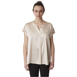 Caliban, Dames, Blouses & Shirts, Beige, Maat: M