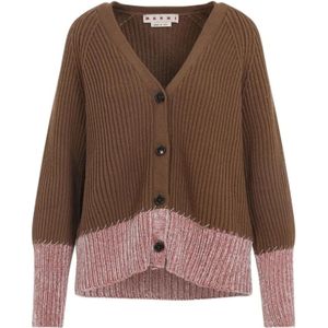 Marni, Dames, Truien, Bruin, Maat: 2XS