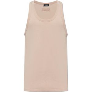 Dsquared2, Heren, Tops, Beige, Maat: XS Modal,