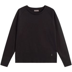 Herno, Dames, Sweatshirts & Hoodies, Zwart, Maat: XS Katoen,