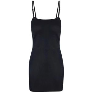 Manokhi, Dames, Jurken, Zwart, Maat: XS Leer,