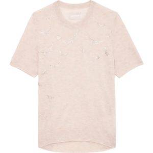 Zadig & Voltaire, Dames, Truien, Beige, Maat: M Kasjmier,