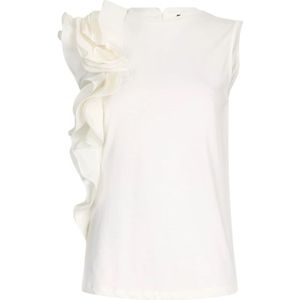 Liu Jo, Dames, Tops, Wit, Maat: 2XS Katoen,