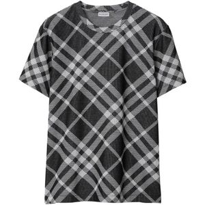 Burberry, Heren, Tops, Zwart, Maat: L Katoen,