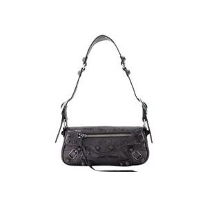 Leather balenciaga-bags , Gray , Dames , Maat: ONE Size