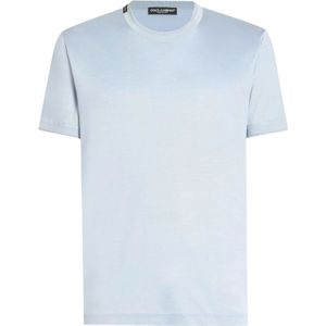 Dolce & Gabbana, Heren, Tops, Blauw, Maat: L Katoen,