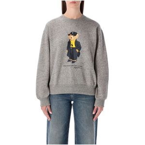Polo Ralph Lauren, Dames, Sweatshirts & Hoodies, Grijs, Maat: XS