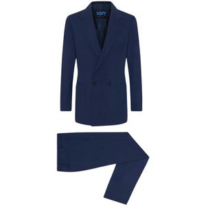 Kiton, Heren, Pakken, Blauw, Maat: M Wol,