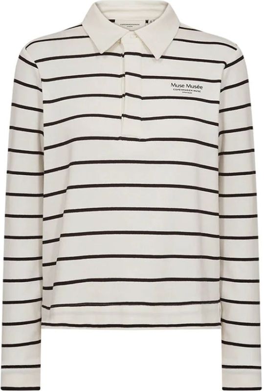 Copenhagen Muse, Dames, Tops, Wit, Maat: L Katoen,