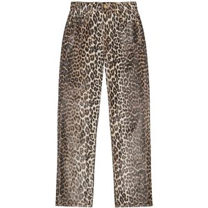 Ganni, Dames, Broeken, Veelkleurig, Maat: W26 Katoen,