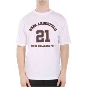 Karl Lagerfeld, Heren, Tops, Wit, Maat: L Katoen,