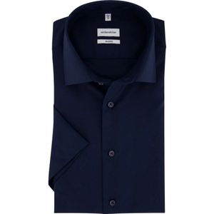 Seidensticker, Heren, Overhemden, Blauw, Maat: 5XL Katoen,