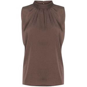 Saint Tropez, Dames, Tops, Bruin, Maat: L