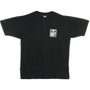Obey, Heren, Tops, Zwart, Maat: XL Katoen,