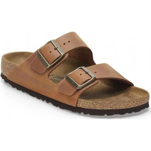 Birkenstock, Heren, Schoenen, Bruin, Maat: 40 EU Leer,