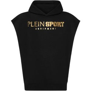 Plein Sport, Heren, Tops, Zwart, Maat: L