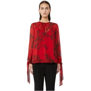 Max Mara, Dames, Blouses & Shirts, Rood, Maat: XS